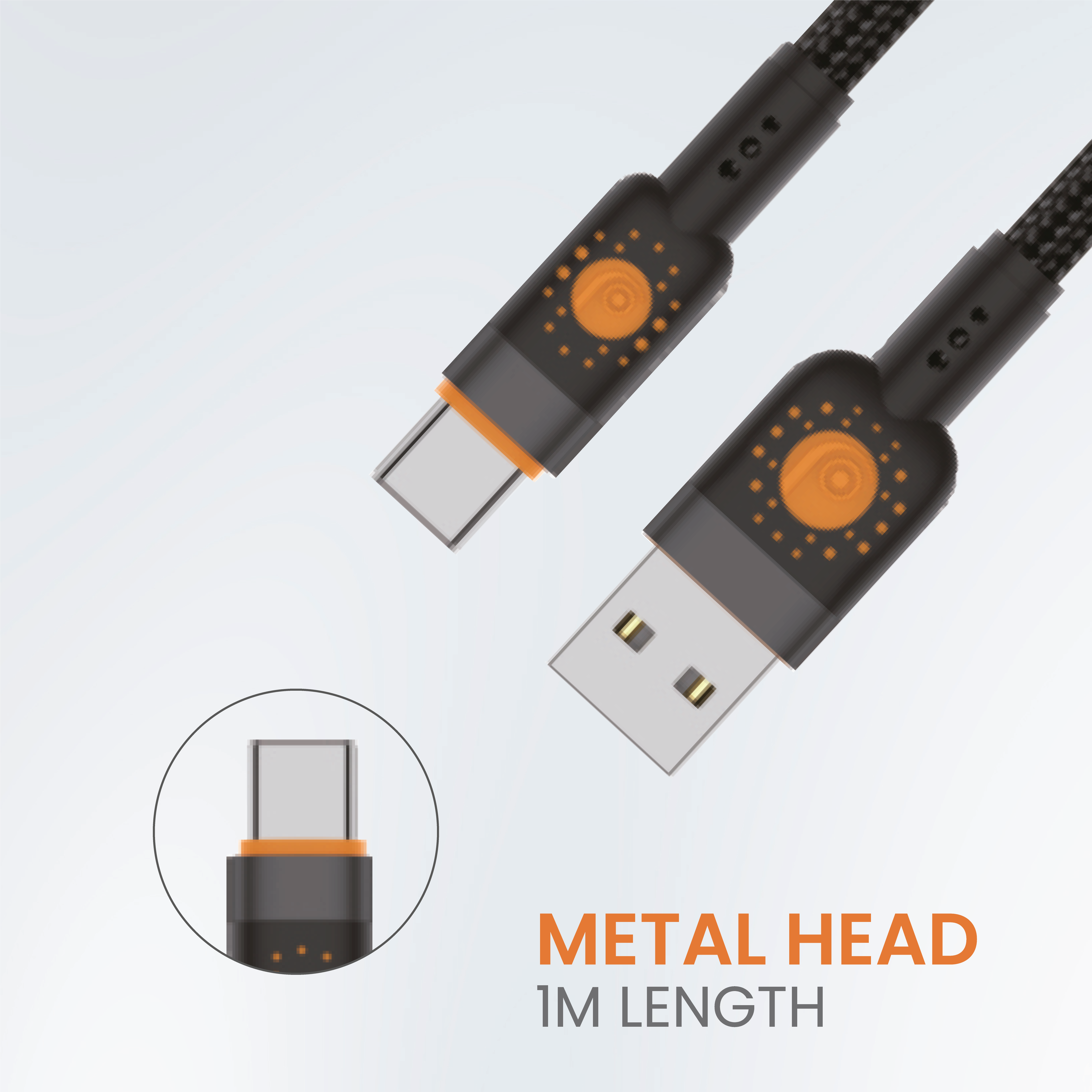 JC Speedy Go Braided Cable (USB-A to Type-C, 1 m)